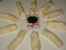 Spring rolls with exotic flavours